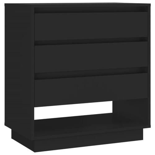 Skænk 70x41x75 cm konstrueret træ sort