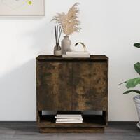 Skænk 70x41x75 cm spånplade røget egetræsfarve