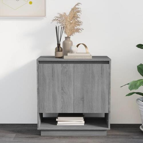 Skænk 70x41x75 cm konstrueret træ grå sonoma-eg