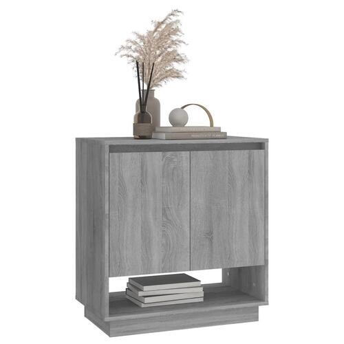 Skænk 70x41x75 cm konstrueret træ grå sonoma-eg