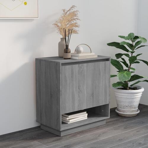 Skænk 70x41x75 cm konstrueret træ grå sonoma-eg