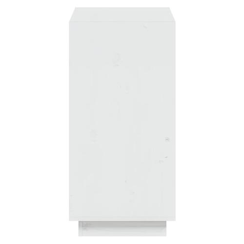 Bogreol 60x35x71 cm massivt fyrretræ hvid