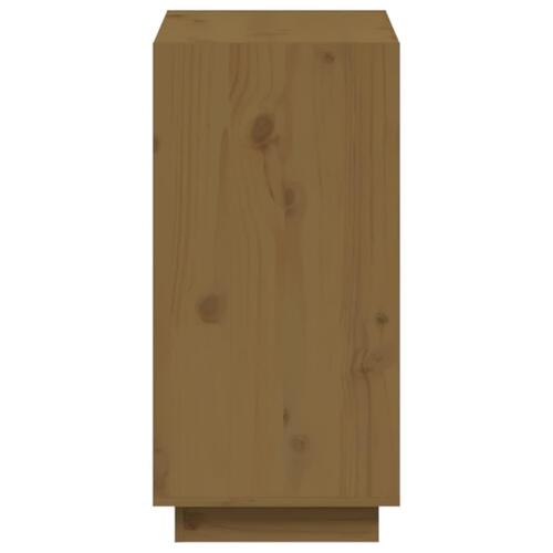 Bogreol 60x35x71 cm massivt fyrretræ gyldenbrun