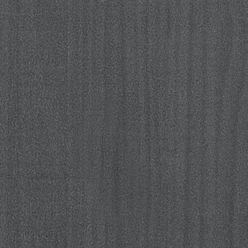 Bogreol 80x35x71 cm massivt fyrretræ grå
