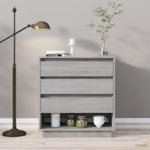Skænk 70x41x75 cm konstrueret træ grå sonoma-eg