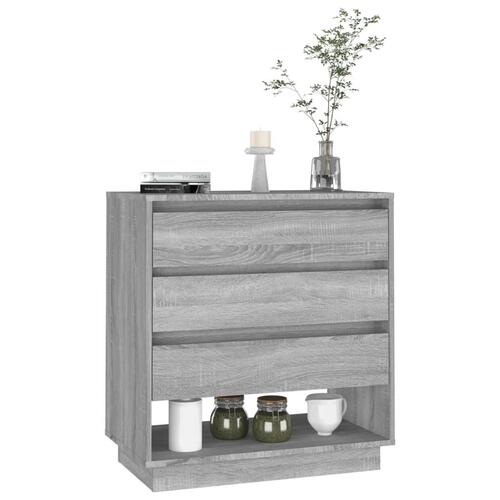 Skænk 70x41x75 cm konstrueret træ grå sonoma-eg
