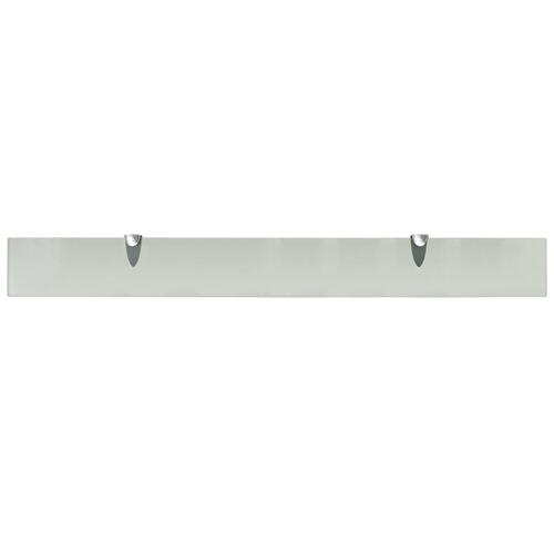 Svævehylder 2 stk. 90 x 10 cm 8 mm glas