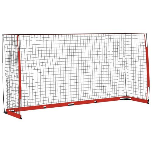 Fodboldmål 366,5x91x183 cm stål