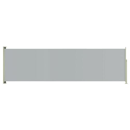 Sammenrullelig sidemarkise til terrassen 180x600 cm grå