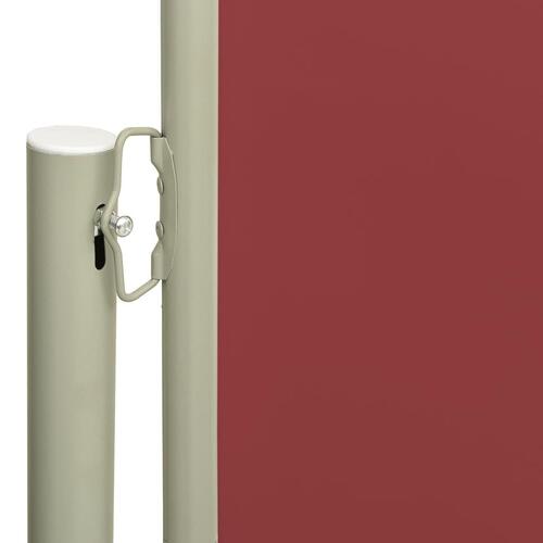 Sammenrullelig sidemarkise til terrassen 200x600 cm rød