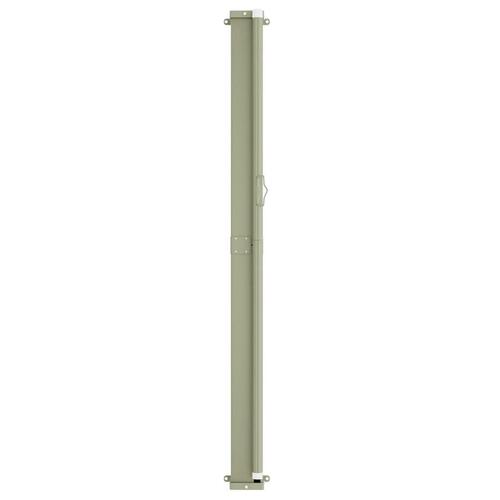 Sammenrullelig sidemarkise til terrassen 180x600 cm sort