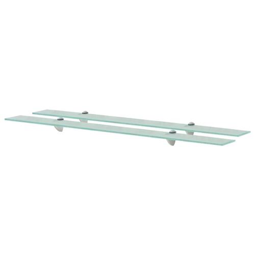 Svævehylder 2 stk. 100 x 20 cm 8 mm glas