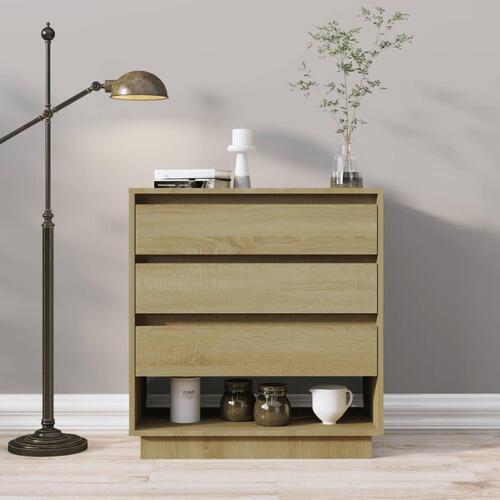 Skænk 70x41x75 cm konstrueret træ sonoma-eg