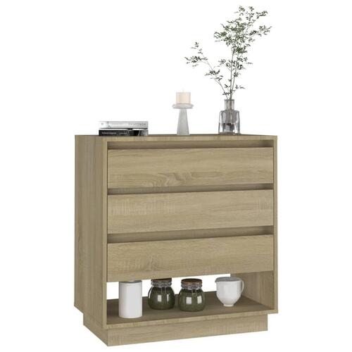 Skænk 70x41x75 cm konstrueret træ sonoma-eg