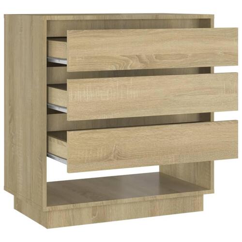 Skænk 70x41x75 cm konstrueret træ sonoma-eg