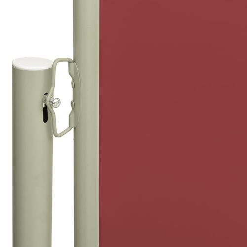 Sammenrullelig sidemarkise til terrassen 220x600 cm rød
