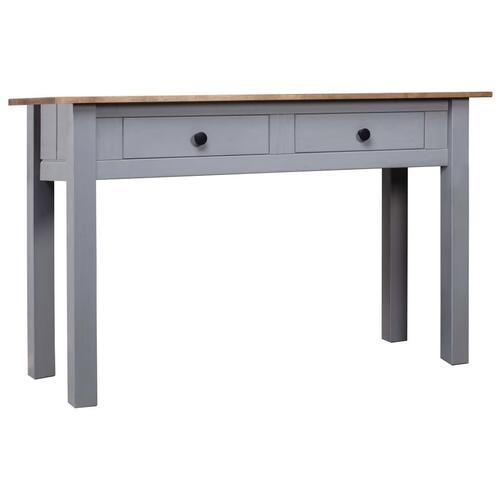Konsolbord Panama-serien 110x40x72 cm massivt fyrretræ grå