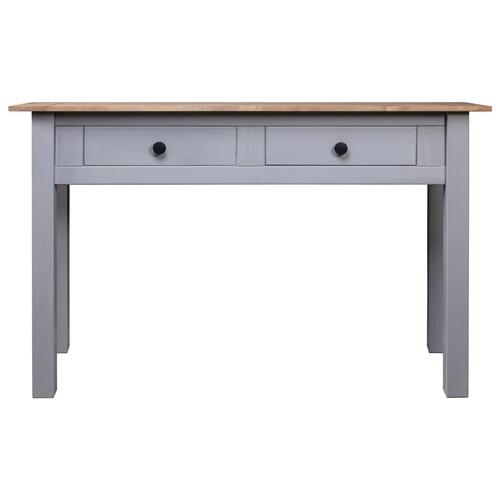 Konsolbord Panama-serien 110x40x72 cm massivt fyrretræ grå