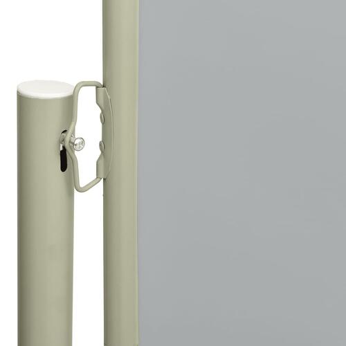 Sammenrullelig sidemarkise til terrassen 220x300 cm grå