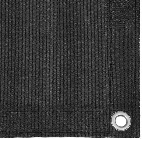 Telttæppe 250x250 cm HDPE antracitgrå
