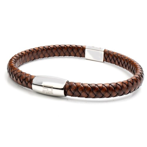 Armbånd læder Sif Jakobs - brun, 21 cm (BR28681AC-BR-21)