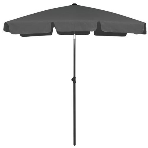 Strandparasol 180x120 cm antracitgrå