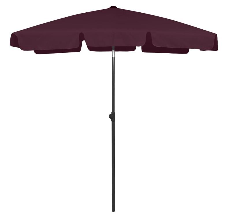 Strandparasol 180x120 cm bordeaux