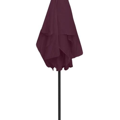 Strandparasol 180x120 cm bordeauxrød