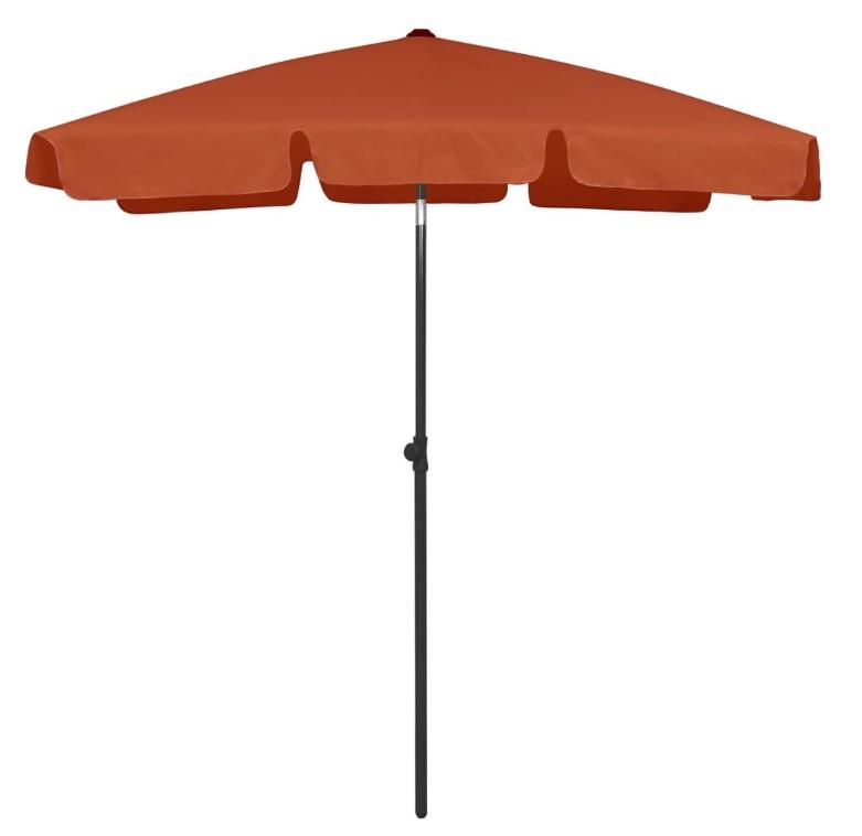 Strandparasol 180x120 cm terrakotta