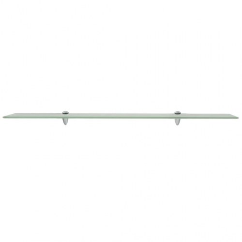 Svævehylder 2 stk. 100 × 20 cm - hærdet glas 8 mm, matteret