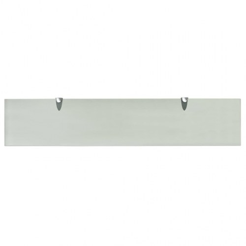 Svævehylder 2 stk. 100 × 20 cm - hærdet glas 8 mm, matteret