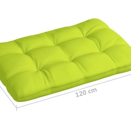 Pallehynde 120x80x12 cm stof lysegrøn