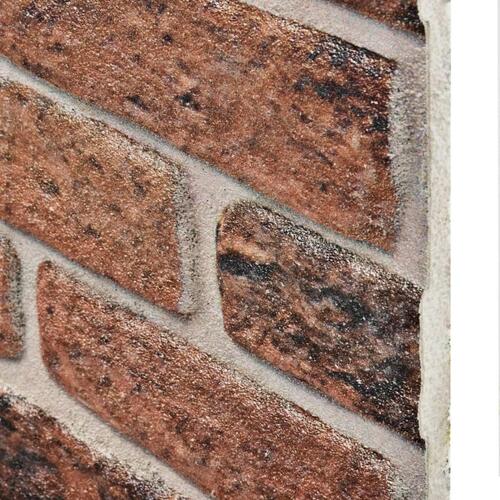 3D-vægpaneler 10 stk. EPS murstensdesign mørkebrun