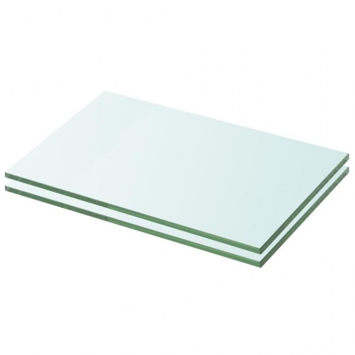 Glashylder 2 stk. - klar hærdet glas 20 × 25 cm