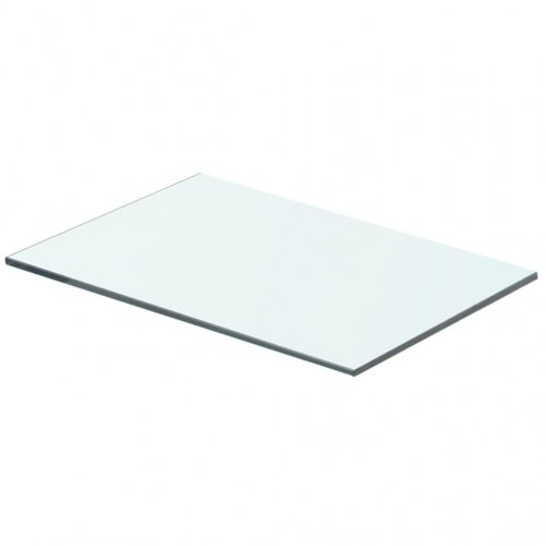 Hylder 2 stk. i hærdet glas 40 × 20 cm - klar