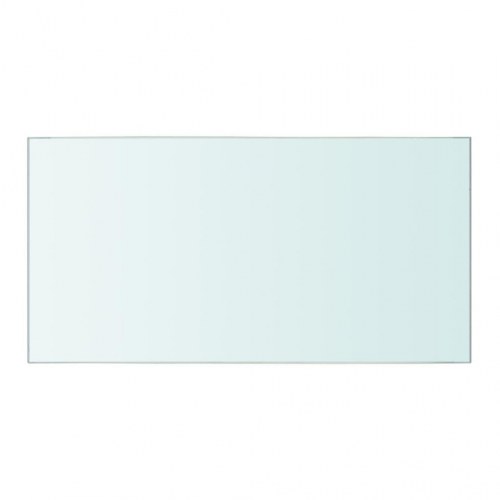 Hylder 2 stk. i hærdet glas 40 × 20 cm - klar