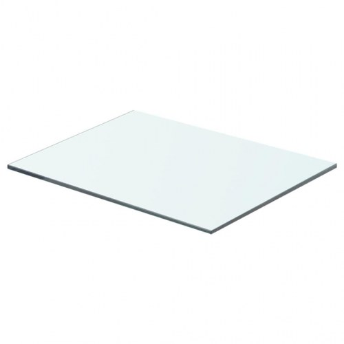 Hylder 2 stk. glaspanel 40 × 25 cm - klar, hærdet glas