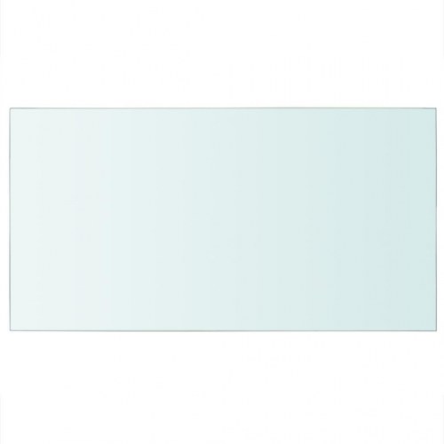 Hylder 2 stk. glaspanel 40 × 25 cm - klar, hærdet glas