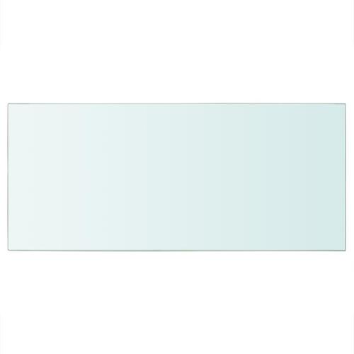Hylder 2 stk. glaspanel 50 x 25 cm klar