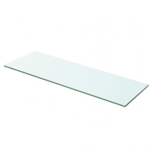Hylder 2 stk. i hærdet glas 60 × 15 cm - klar