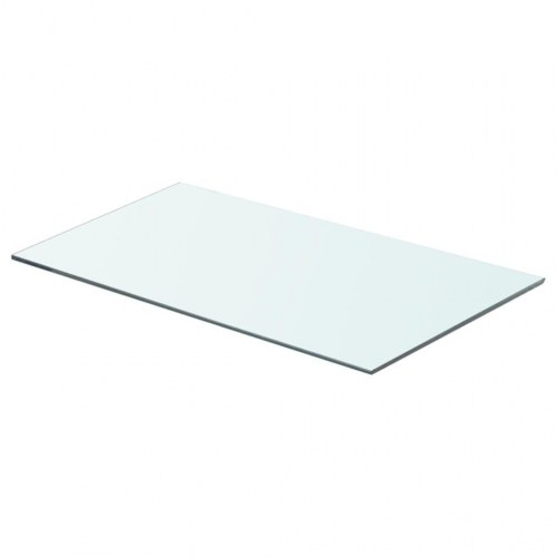Hylder 2 stk. i hærdet glas 60 × 30 cm - klar