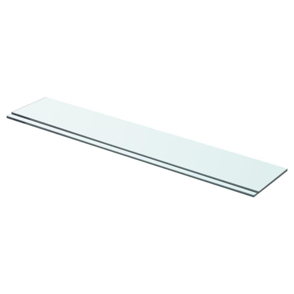 Hylder 2 stk. glaspanel 70 x 12 cm klar