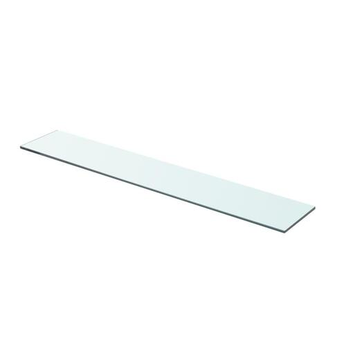 Hylder 2 stk. glaspanel 70 x 12 cm klar