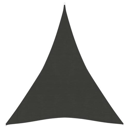 Solsejl 160 g/m² 3x4x4 m HDPE antracitgrå