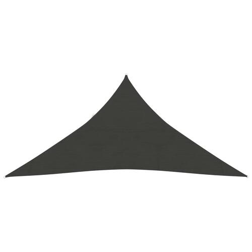 Solsejl 160 g/m² 5x6x6 m HDPE antracitgrå