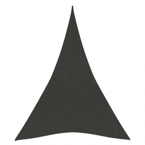 Solsejl 5x7x7 m 160 g/m² HDPE antracitgrå