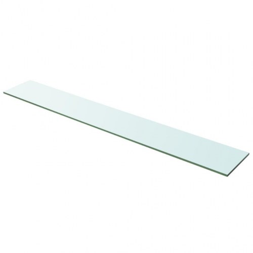 Glashylder 2 stk. 100 x 15 cm i klart hærdet glas