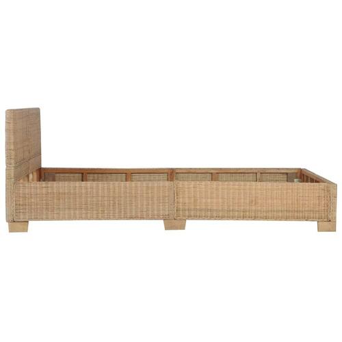 Håndvævet sengestel ægte rattan 140 x 200 cm