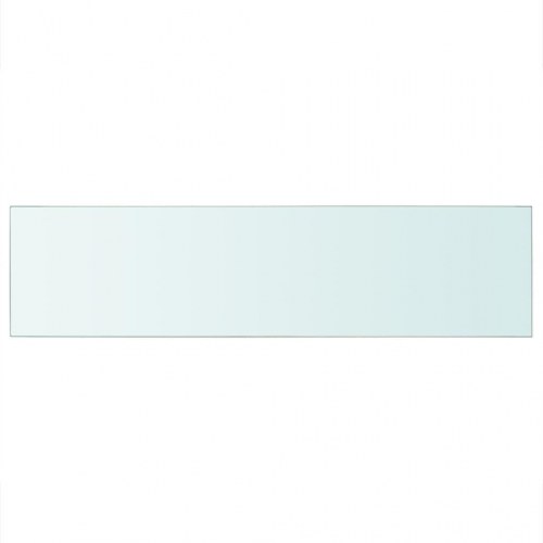 Hylder 2 stk. i hærdet glas - 100 × 25 cm, klar