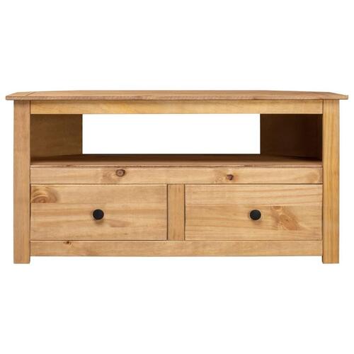Tv-skænk 93 x 49 x 49 cm massivt fyrretræ Panama